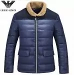 2019U doudoune armini hommes exquis reduction mode italienne bleu